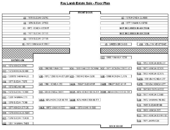 Ray Lamb Estate Sale 2nd Wave Floor Plan