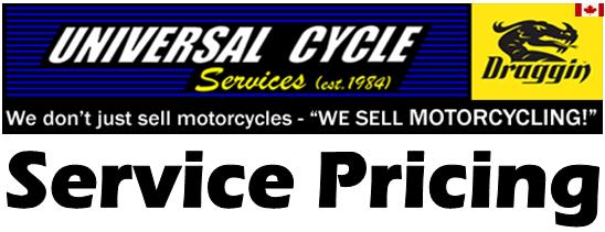 Universal Cycle Service Pricing